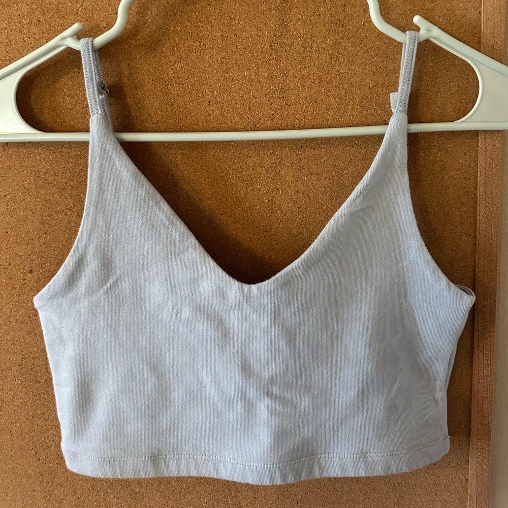 Brandy Melville blue super crop top